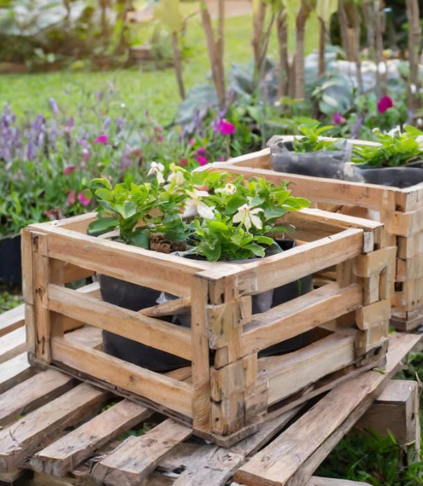 jardinera de palets