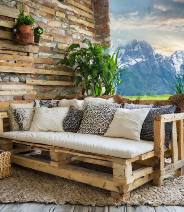 sofa de palet, sofa de palets
